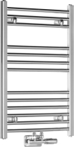 Aqualine ALYA otopné těleso rovné 500x803mm, středové připojení, chrom LLS301