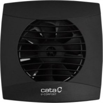 Cata UC-10 T koupelnový ventilátor axiální s časovačem, 8W, potrubí 100mm, černá 01202100