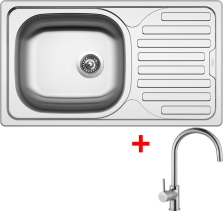 Nerezový dřez Sinks CLASSIC 760 5V+VITALIA CL7605VVICL