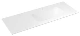 Sapho ARUBA umyvadlo, Rockstone, 170x51, 5cm, pravé, bílá mat AR170-B1R