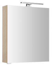 Sapho MIRRÓ galerka s LED osvětlením, 60x70x16cm, levá/pravá, jilm bardini MC060-0013