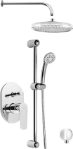 Aqualine LOTTA podomítkový sprchový set s pákovou baterií, 2 výstupy, chrom LT744