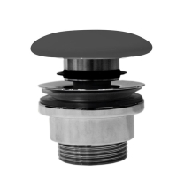 GSI GSI umyvadlová výpust 5/4“, click-clack, keramická zátka, 5-65mm, černá mat PCS26
