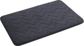 Gedy MOUSSE koupelnová předložka, 50x80cm, 100% polyester, protiskluz, antracit 96MS508085