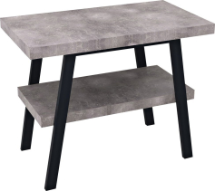 Sapho TWIGA umyvadlový stolek 90x72x50 cm, černá mat/cement VC442-90-7