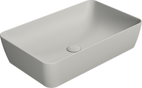 GSI NUBES keramické umyvadlo na desku 60x38cm, cenere mat 903617