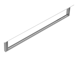 GSI KUBE X/NORM čelní držák ručníků 70cm, chrom PASAND70