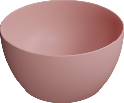 GSI PURA keramické umyvadlo na desku vysoké, průměr 42cm, blush mat 885224
