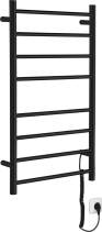 Sapho REDONDO elektrický sušák ručníků, kulatý, 500x900 mm, 75 W, černá mat ER220BV