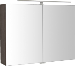 Sapho RIWA galerka s LED osvětlením, 81x70x17cm, borovice rustik RIW080-0016