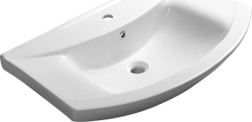 Aqualine ZERO keramické umyvadlo nábytkové 75x48, 5cm, bílá 6075