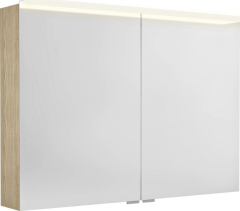 Sapho LINEX galerka s LED osvětlením, 100x70x15cm, jilm bardini LX100-0013