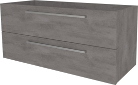 Mereo Bino, koupelnová skříňka 121 cm, Multidecor, Beton tmavě šedý CN693SBET2