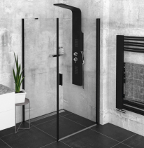 Polysan ZOOM BLACK čtvercový sprchový kout 800x800mm L/P varianta ZL1280BZL3280B