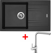 Granitový dřez Sinks LINEA 780 Metalblack + Elka G4674