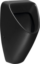 Bruckner SCHWARN BLACK keramický urinál, zadní přívod, zadní odpad, černá mat 201.701.6