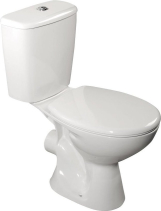 Aqualine JUAN WC kombi, dvojtlačítko 3/6l, zadní odpad, bílá LC2154