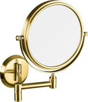 Sapho Kosmetické zrcátko závěsné, Ø 140mm, oboustranné, zlato XP012G