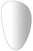 Sapho STEN zrcadlo s LED podsvícením 80x55cm NA280
