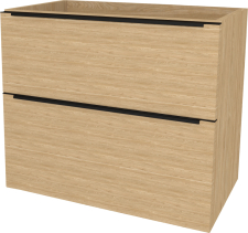 Mereo Mailo, koupelnová skříňka 81 cm, černé madlo, Multidecor, Dub olejovaný CN591SBDUO1