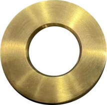 Sapho Kovová krytka přepadu umyvadla, 30 mm, zlato mat AR919