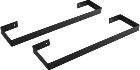 Sapho ENIS držáky ručníků 620x40 mm, 2ks, černá mat IRPA32B