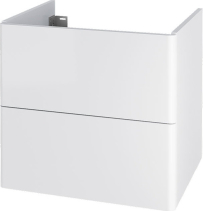 Mereo Siena, koupelnová skříňka 60 cm, bílá lesk CN410S