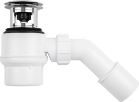Sapho Sifon pro vany s přepadem, průměr 50mm, DN50, krytka chrom 103700000172