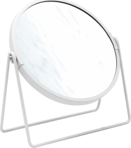Ridder SUMMER kosmetické zrcátko na postavení, Ø 160mm, oboustranné, bílá 03009001