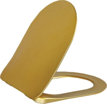 CREAVIT PAULA WC sedátko, SLIM, Soft Close, zlatá KC0903
