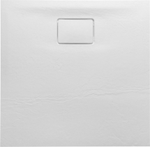 Sapho ACORA vanička z litého mramoru, čtverec 80x80x2, 7cm, bílá, dekor kámen AC001
