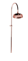 Sapho ANTEA sprchový sloup k napojení na baterii, hlavová sprcha, růžové zlato SET017
