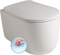 Kerasan NOLITA závěsná WC mísa, Rimless, 35x55cm, bílá 531401