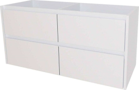 Mereo Opto, koupelnová skříňka 121 cm, Multidecor, Bílá lesk perlička CN993SBIEL