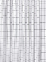 Aqualine Sprchový závěs 180x180cm, vinyl, černá/bílá čtvercový vzor ZV022