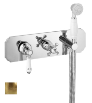 Sapho VIENNA podomítková sprchová baterie s ruční sprchou, 2 výstupy, bronz VO142BR