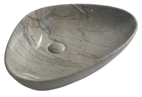 Sapho DALMA keramické umyvadlo na desku, 58, 5x39 cm, grigio MM213