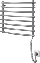 Aqualine Elektrický sušák ručníků, 570x465mm, 72W, šedý hliník-metalíza (RAL9007) SU210A
