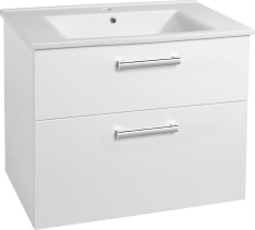 Aqualine VEGA umyvadlová skříňka 82x67, 6x43, 6cm, 2xzásuvka, bílá VG083