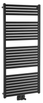 Aqualine TONDI otopné těleso rovné 600x1330 mm, středové připojení, černá mat DT486T