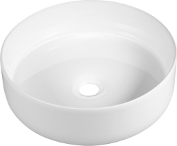 Sapho FIASTRA keramické umyvadlo na desku, Ø 40cm, bílá FT801