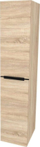 Mereo Mailo, koupelnová skříňka vysoká 170 cm, černé madlo, Multidecor, Dub Bardolino CN594LPBDBAR