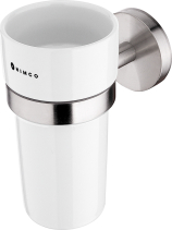 Nimco UNIX nerez Držák na kartáčky, nádobka keramická UNM 13058KN-10