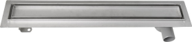 Aqualine PAVINO nerezový podlahový žlab s roštem pro dlažbu, L-760, DN50 2710-80