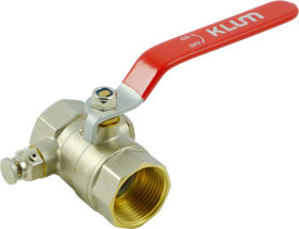 Klum Kohout kulový kovaný, s odvodněním, voda, FxF, 1/2" PR11C