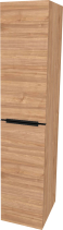 Mereo Mailo, koupelnová skříňka vysoká 170 cm, černé madlo, Multidecor, Light Select Walnut CN594LPBLSW1