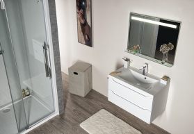 Sapho Koupelnový set WAVE 80, bílá KSET-047
