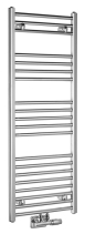 Aqualine ALYA otopné těleso rovné 400x1188mm, středové připojení, chrom LLS308