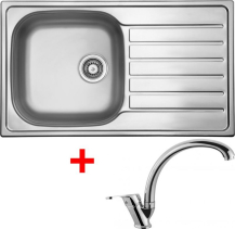Nerezový dřez Sinks HYPNOS 860 V+EVERA HYM8606VEVCL