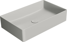 GSI KUBE X keramické umyvadlo na desku, 60x37cm, cenere mat 945317